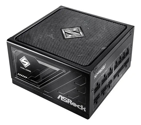 Fuente Asrock 1000w Gold Steel Leg Full Modular Negro