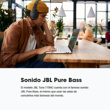Auriculares Inalámbricos Jbl Tune 770nc 70 Horas Blanco