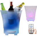Parlante Bafle Portatil Hielera Cubeta Luces Bluetooth Usb Blanco