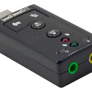 Adaptador de sonido USB 2.0 externo de 7.1 canales, con color negro NF-e