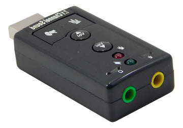 Adaptador de sonido USB 2.0 externo de 7.1 canales, con color negro NF-e