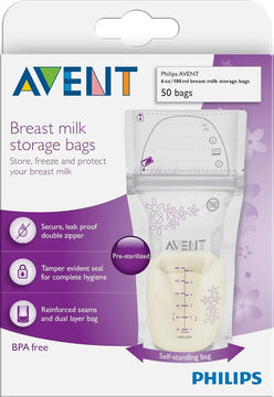 Bolsas Avent Almacenamiento De Leche Materna 50 Unidades