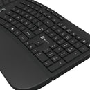 Teclado Klip Xtreme Transcend Wireless Ergonómico - Kbk-530s Color Del Teclado Negro