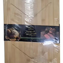 Tabla Para Picar En Madera Multiusos Grande 26x36cm Color Café Liso-lineas