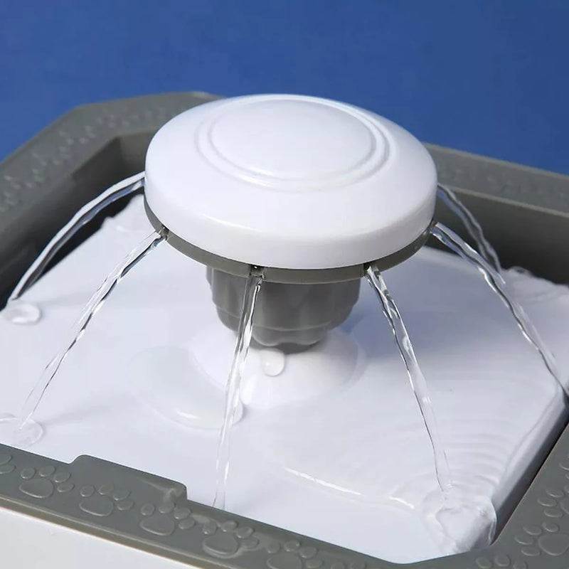 Fuente De Agua Para Gatos Perros Bebedero Para Mascotas Con 2 Filtros