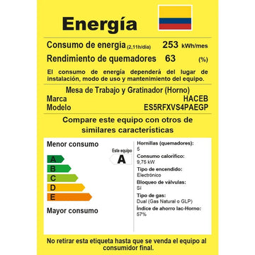 Estufa Romero Reflex Haceb 50 Cms Gas Propano Negro