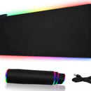 Pad Mouse Gamer Rgb Xxl Luminoso Led 80*30 Cm Antideslizante Negro