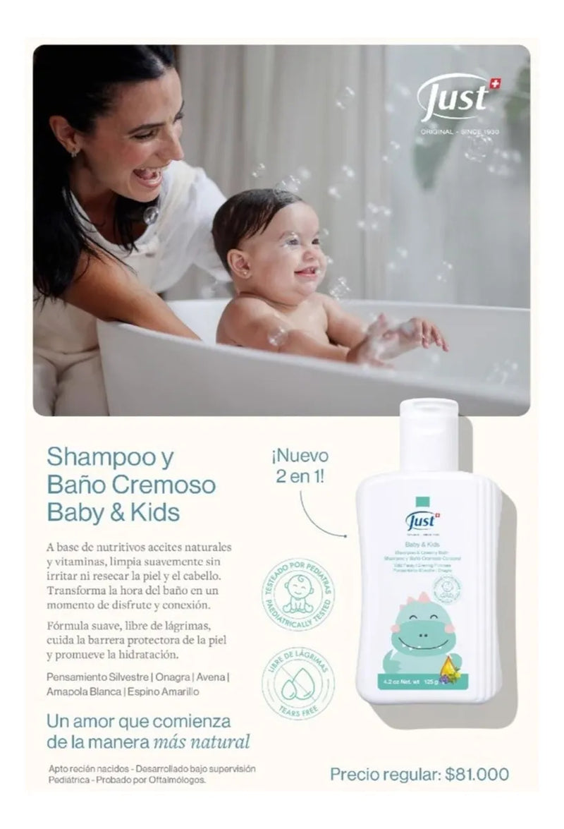 Kit Shampoo Y Crema Baby Just