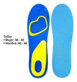 Plantillas Gel Activo Ortopedicas Comodidad Pies Zapatos Mnr - Hombre