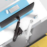 Soporte Ergonomico Monitor Grandes Pantallas Conector Usb Carbón Mate
