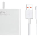 Cargador Celular Tipo C 67w Cable Carga Rápida Usb Teléfono Blanco