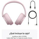 Audífonos Inalámbricos Con Noise Cancelling Wh-ch720n Color Rosado