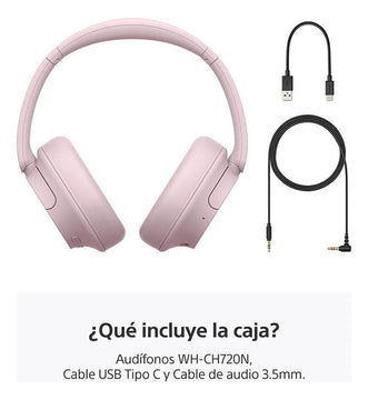 Audífonos Inalámbricos Con Noise Cancelling Wh-ch720n Color Rosado