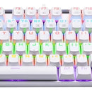 Teclado Gamer Redragon Kumara K552 Rainbow Blanco Red Esp Español Latinoamérica