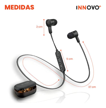 Audifono Bluetooth Deportivo Control Volumen Con Estuche Kin Hifi Sound Hifi Sport