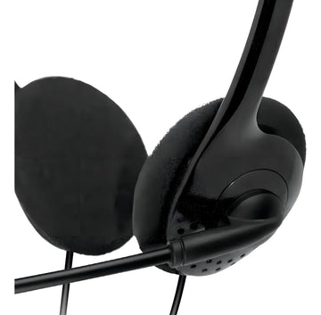 Auriculares Klipxtreme Para Conferencias Ksh-280 Call Center Color Negro