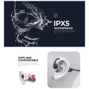 Audífonos De Conducción Osea Bluetooth 5.3 Ipx5 Havit E531bt Negro