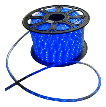 Manguera Led 3 Vias Luces Navideñas X 20mt Azul