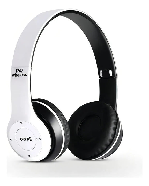 Audifonos P47 Super Bass 5.1 Color Blanco