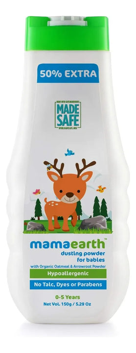 Mamaearth Polvo Para Bebes, 5.29 Oz (150 G), Para Bebes, Nin