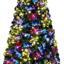Vingli Arbol Artificial De Navidad De Fibra Optica Preilumin