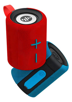 Parlante Portátil 2 En 1 Stromberg Twin 2 Bluetooth Ipx4 Color Rojo Y Azul