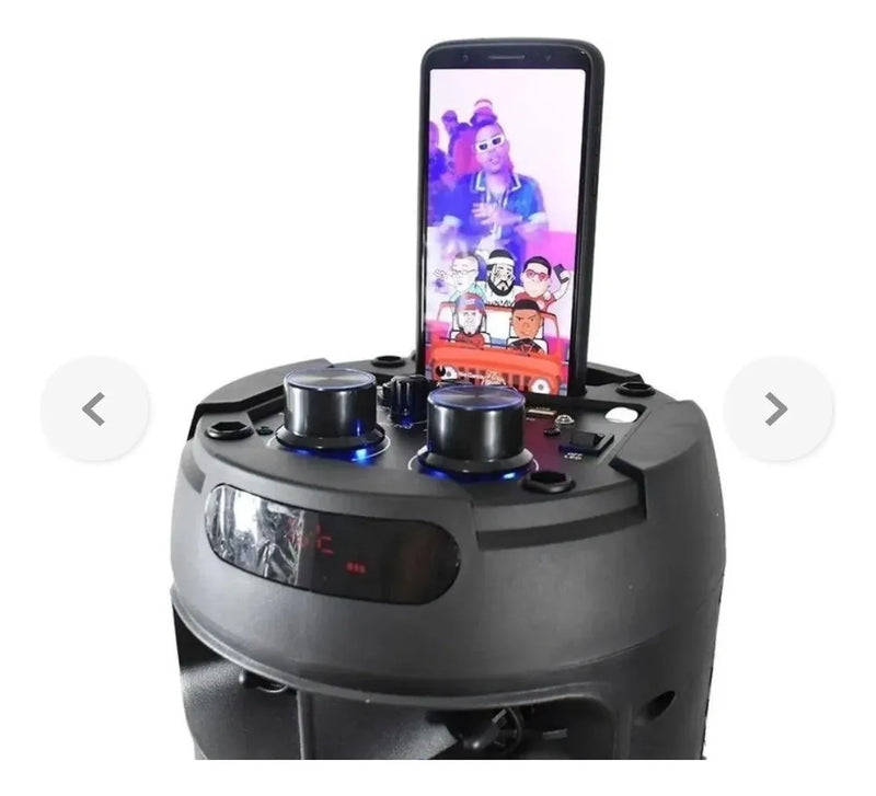 Parlante Torre De Sonido Sonivox 7000 Wats Negro