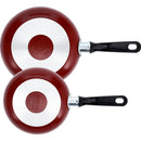 Juego De Sartenes Imusa Colors 18cm Y 24cm Rojo