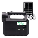 PowerBank Portatil con Panel Solar y 3 Bombillos LED