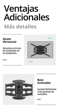 Soporte Tv North Bayou Nb-p5 Negro