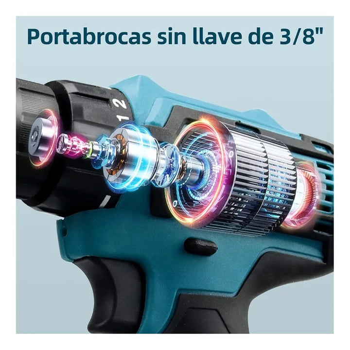 Taladro Inalámbrico Percutor 56 Voltios