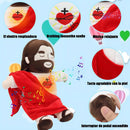 2025 Nuevo Peluche De Jesus Que Respira, Jesús Peluche Para La Ansiedad, Jesús De Peluch Que Respira Con Música Y Luces, Suave Dios D Muñeco Para Dormir, Niños Y Niñas (rojo)