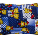 Colchoneta Antireflujo 100x60 En Tela Antifluido + Color Azul Osos Cariñosos