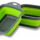 Colador De Cocina Plegable Brandobay De Fácil Almacenamiento Verde
