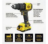 Taladro Percutor Inalámbrico 1/2 20v Stanley Sbd715c2k-b3