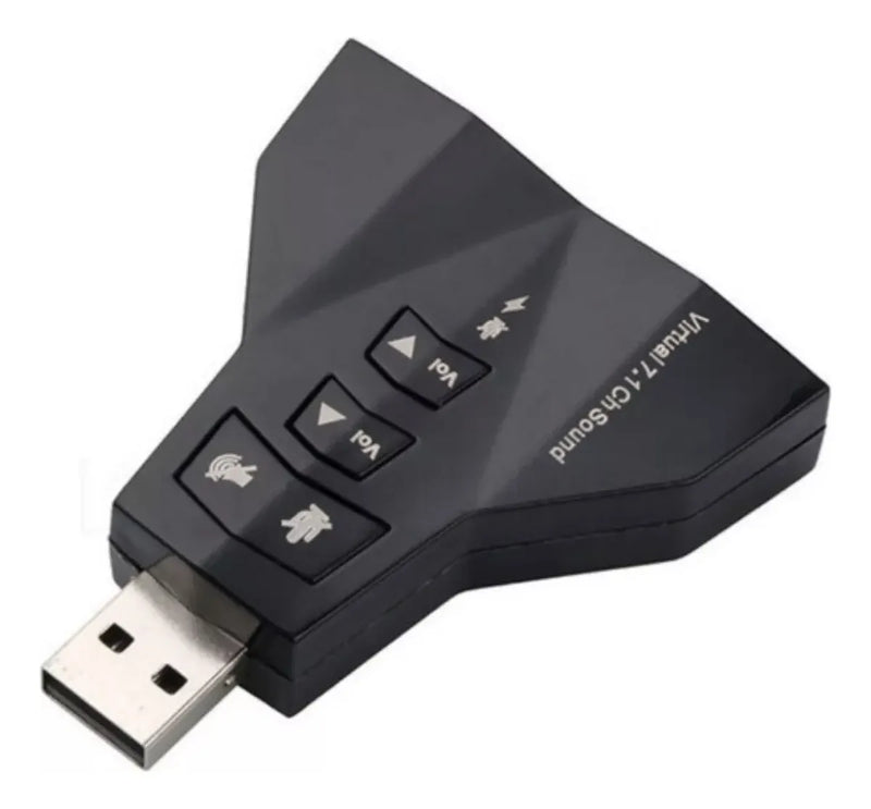 Adaptador Tarjeta De Sonido 7.1 Auriculares Y Microfonos