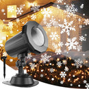 Proyector Reflector De Figuras De Navidad Giratorias. Blanco
