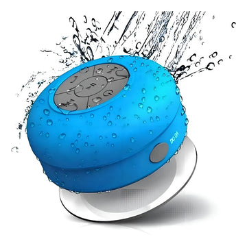 Parlante Bluetooth Resistente Al Agua Manos Libres Para Baño Color Azul