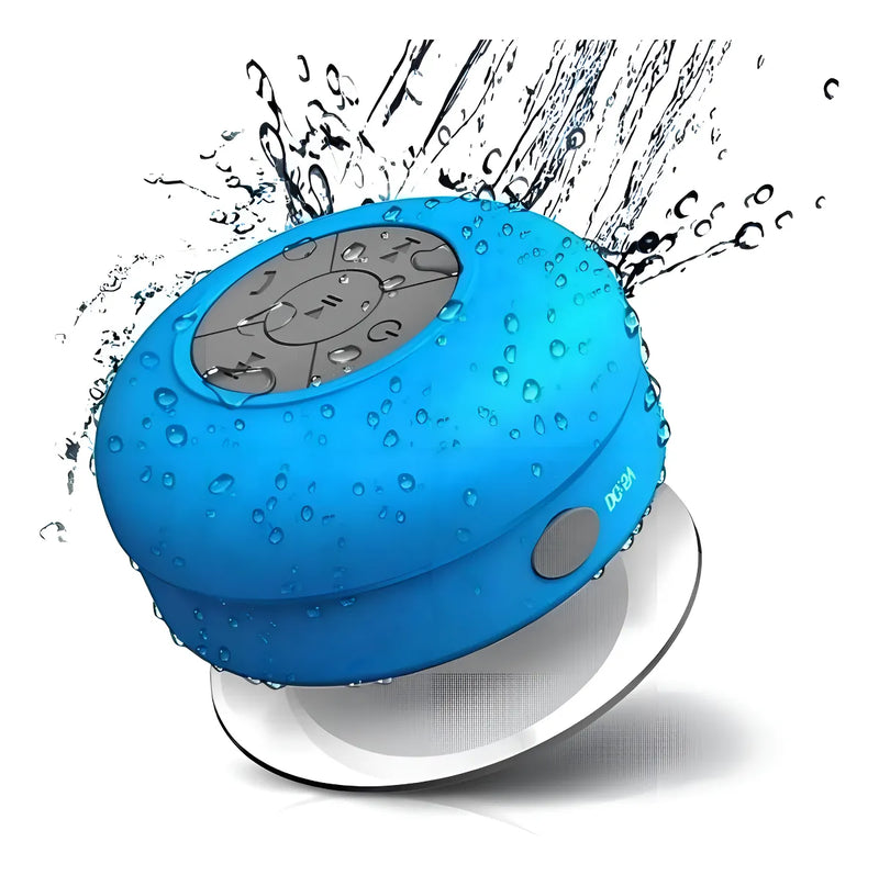 Parlante Bluetooth Resistente Al Agua Manos Libres Para Baño Color Azul