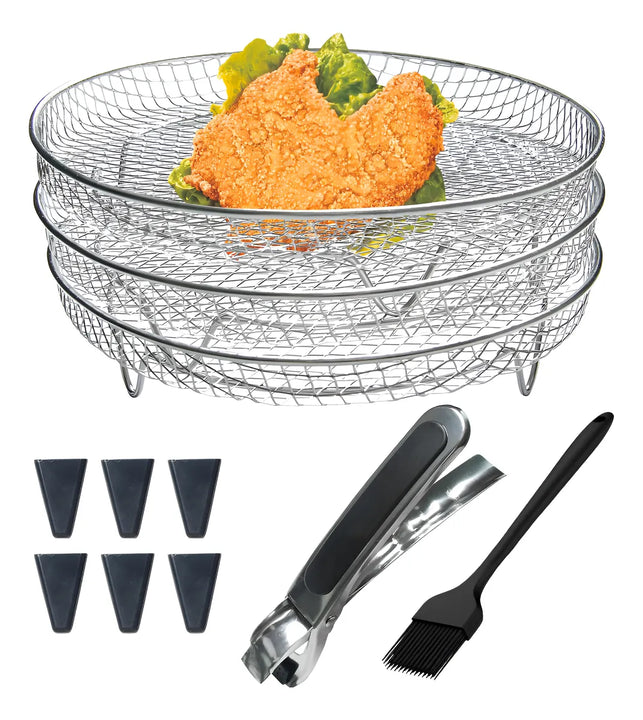 Estantes De Acero Inoxidable Para Freidora De Aire 11 Piezas