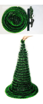 Árbol De Navidad Artificial Plegable Fácil Armado 150cm Color Verde Claro