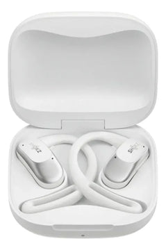 Audífonos Bluetooth Shokz Openfit Air Color Blanco Luz Azul