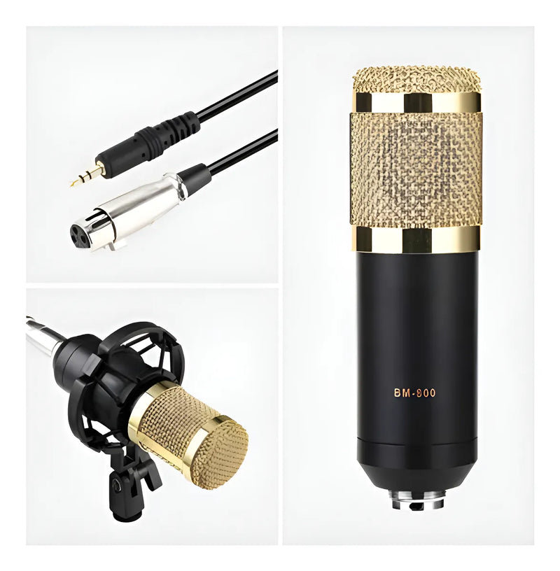 Micrófono de condensador profesional Studio 20hz-20khz de 3,5 mm