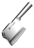 Hacha Carnicero Huesos Cuchillo Stainless Steel Inoxidable Color Plateado