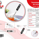 Termómetro De Cocina Digital Con Baterías Incluidas Blanco