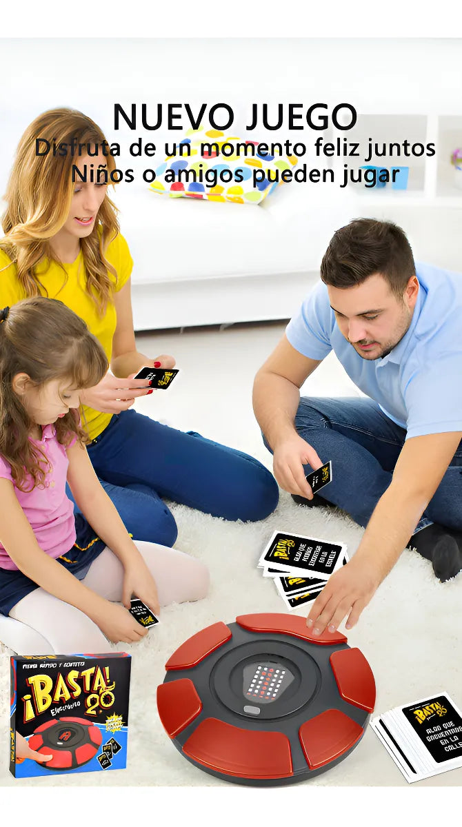 Juego De Mesa Basta Versión 2.0 Viral Interactivo Tablero Electrónica En Español, Para Pensar Rápida, Juego De Palabras De Ritmo Rápido, Juego Familiares, Fiestas Y Entretenimiento