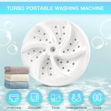 Lavadora Turbo Portatil Ropa Interior Medias Viaje Giratoria Diseño