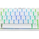 Teclado VSG QWERTY Kailh Brown español latinoamérica color blanco con luz RGB