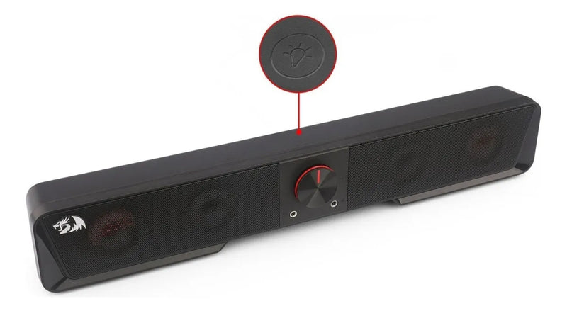 Altavoz Redragon Darknets Gs570 Rgb con barra de sonido, color negro