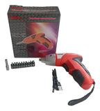 Destornillador Eléctrico Inalámbrico Cordless Screwdriver Naranja